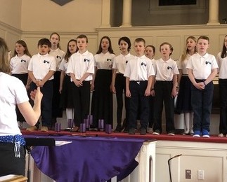 Singing at Grandin Court Baptist Church